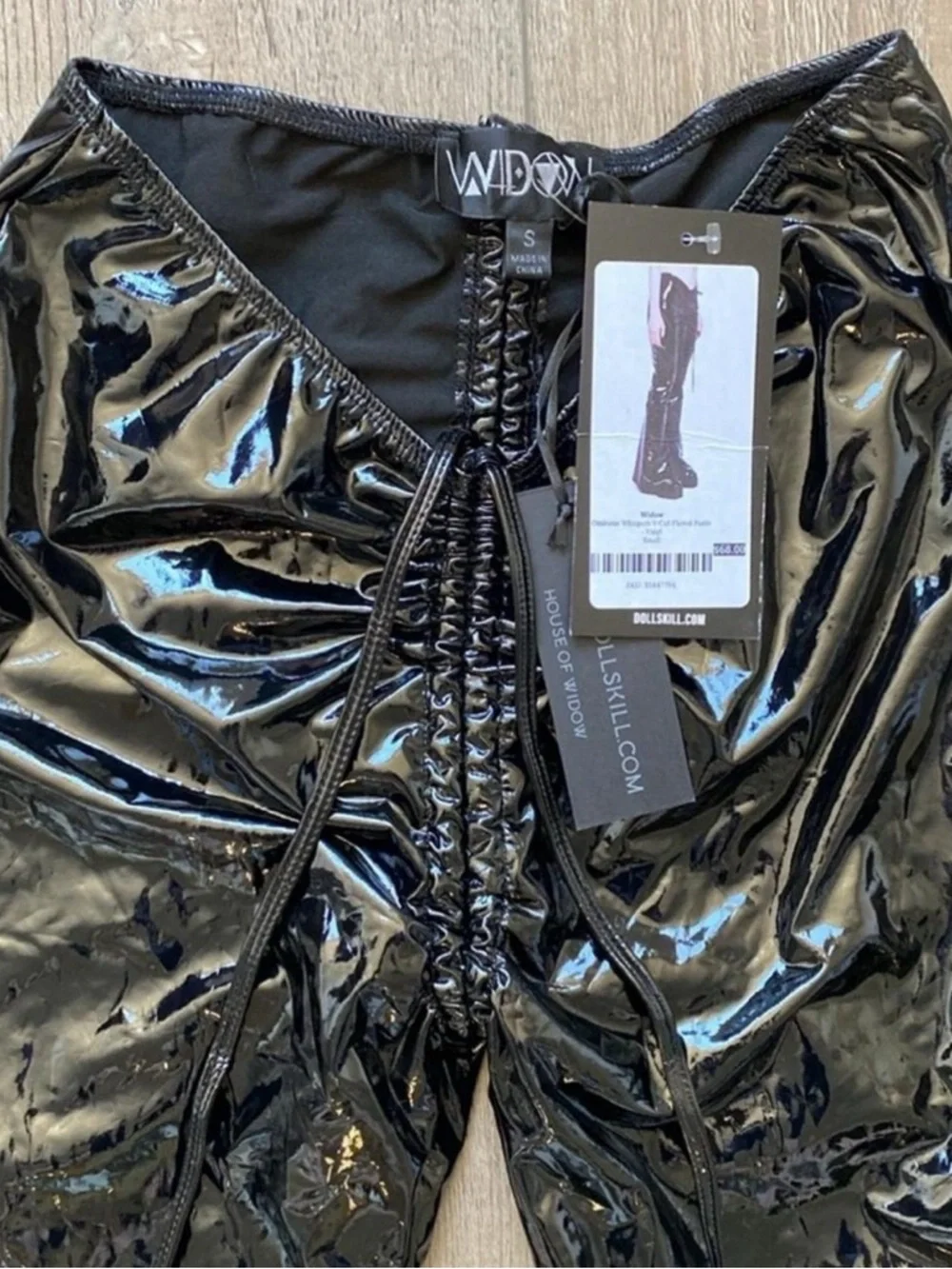 Dolls Kill Flare Lace-Up Pants - Picture 2 of 4